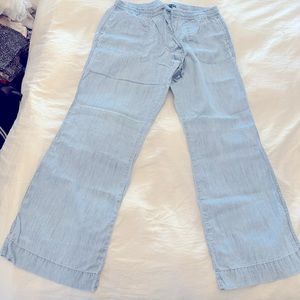 Light weight denim draw string pant